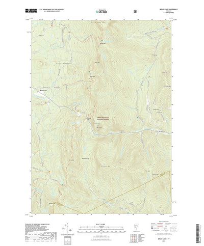 United States Geological Survey Bread Loaf, VT (2021, 24000-Scale) digital map