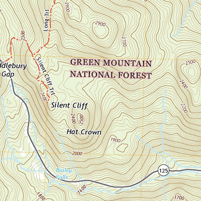 United States Geological Survey Bread Loaf, VT (2021, 24000-Scale) digital map