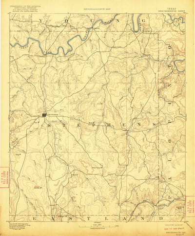 United States Geological Survey Breckenridge, TX (1890, 125000-Scale) digital map