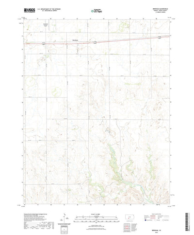 United States Geological Survey Brenham, KS (2022, 24000-Scale) digital map