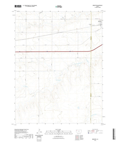 United States Geological Survey Brewster, KS (2022, 24000-Scale) digital map