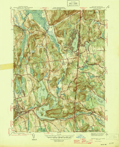 United States Geological Survey Brewster, NY-CT (1946, 31680-Scale) digital map