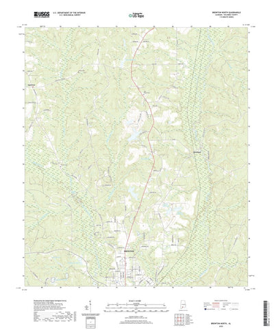 United States Geological Survey Brewton North, AL (2020, 24000-Scale) digital map
