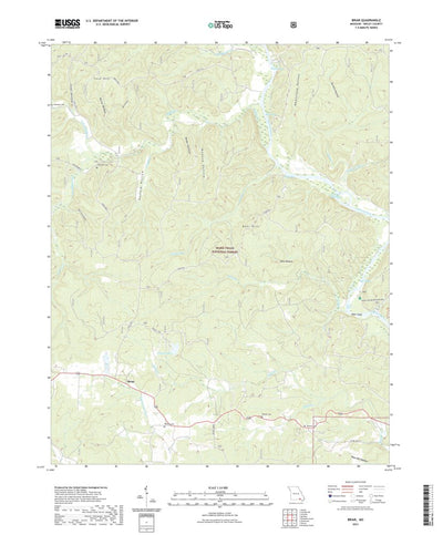 United States Geological Survey Briar, MO (2021, 24000-Scale) digital map