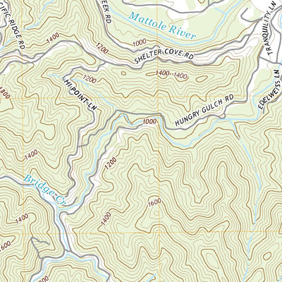 United States Geological Survey Briceland, CA (2021, 24000-Scale) digital map