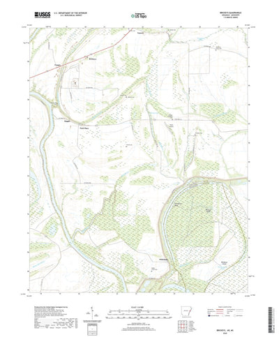 United States Geological Survey Brickeys, AR (2020, 24000-Scale) digital map