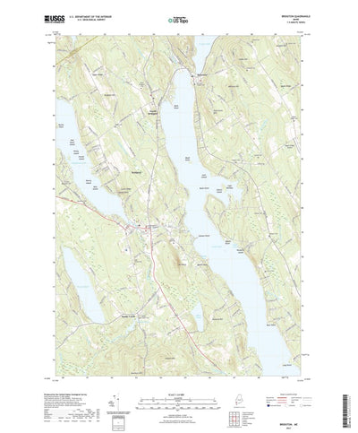 United States Geological Survey Bridgton, ME (2021, 24000-Scale) digital map