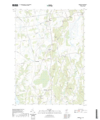 United States Geological Survey Bridport, VT (2021, 24000-Scale) digital map