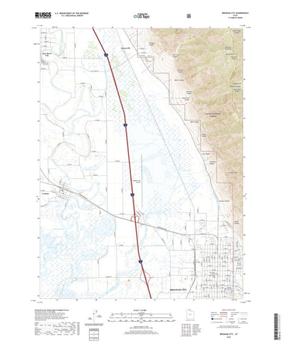 United States Geological Survey Brigham City, UT (2020, 24000-Scale) digital map