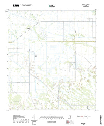 United States Geological Survey Brighton, FL (2021, 24000-Scale) digital map