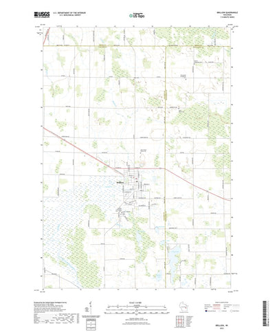 United States Geological Survey Brillion, WI (2022, 24000-Scale) digital map