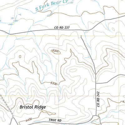 United States Geological Survey Bristol Ridge, WY (2021, 24000-Scale) digital map