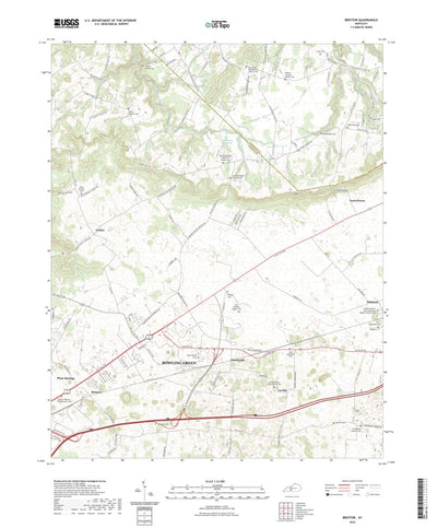 United States Geological Survey Bristow, KY (2022, 24000-Scale) digital map