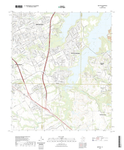 United States Geological Survey Britton, TX (2022, 24000-Scale) digital map