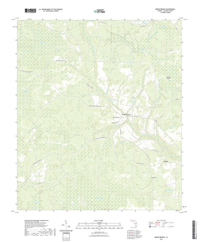 United States Geological Survey Broad Branch, FL (2021, 24000-Scale) digital map