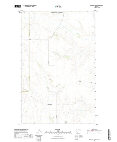 United States Geological Survey Brockway Spring, MT (2020, 24000-Scale) digital map