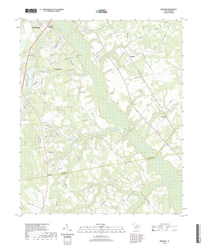 United States Geological Survey Brogdon, SC (2020, 24000-Scale) digital map