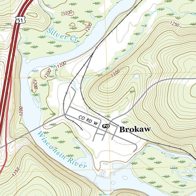 United States Geological Survey Brokaw, WI (2022, 24000-Scale) digital map