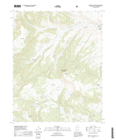 United States Geological Survey Broke Off Mountain, NM (2020, 24000-Scale) digital map