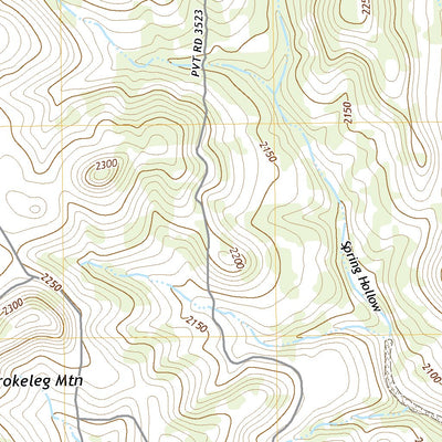 United States Geological Survey Brokeleg Mountain, TX (2022, 24000-Scale) digital map