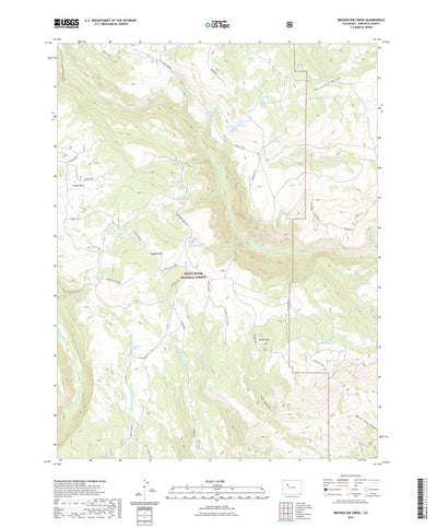 United States Geological Survey Broken Rib Creek, CO (2022, 24000-Scale) digital map