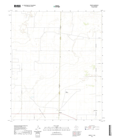 United States Geological Survey Bronco, TX (2022, 24000-Scale) digital map