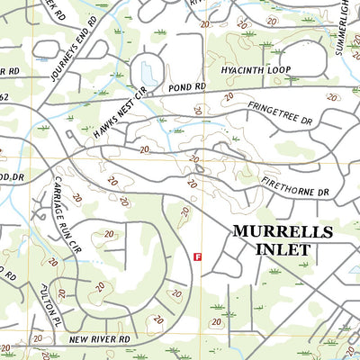 United States Geological Survey Brookgreen, SC (2020, 24000-Scale) digital map