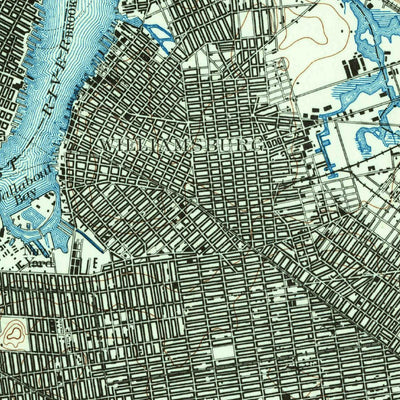 United States Geological Survey Brooklyn, NY-NJ (1897, 62500-Scale) digital map