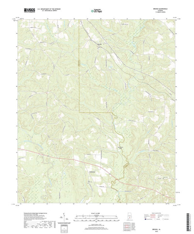 United States Geological Survey Brooks, AL (2020, 24000-Scale) digital map