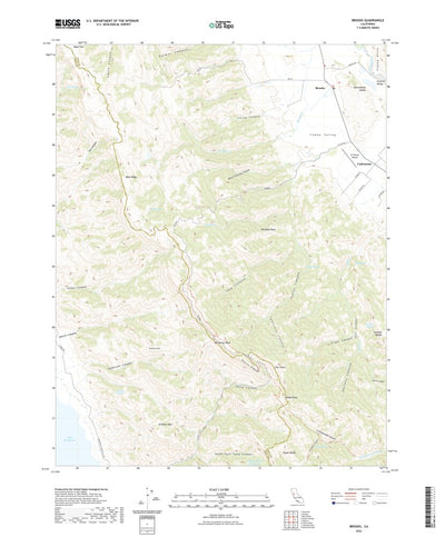 United States Geological Survey Brooks, CA (2022, 24000-Scale) digital map