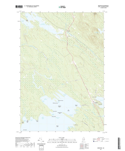 United States Geological Survey Brookton, ME (2021, 24000-Scale) digital map