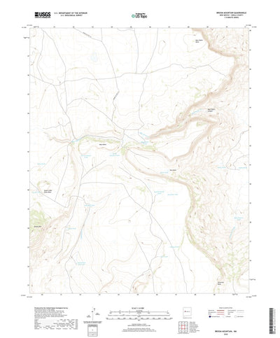 United States Geological Survey Broom Mountain, NM (2020, 24000-Scale) digital map