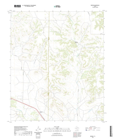 United States Geological Survey Broome, TX (2022, 24000-Scale) digital map