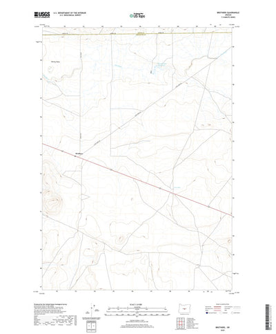 United States Geological Survey Brothers, OR (2020, 24000-Scale) digital map