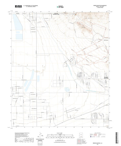 United States Geological Survey Brown Mountain, AZ (2021, 24000-Scale) digital map