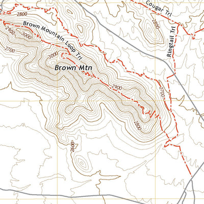 United States Geological Survey Brown Mountain, AZ (2021, 24000-Scale) digital map