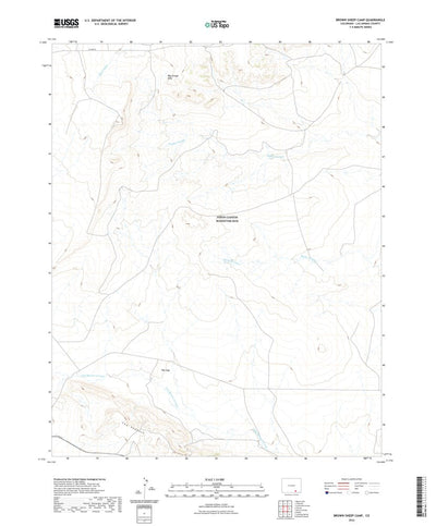 United States Geological Survey Brown Sheep Camp, CO (2022, 24000-Scale) digital map
