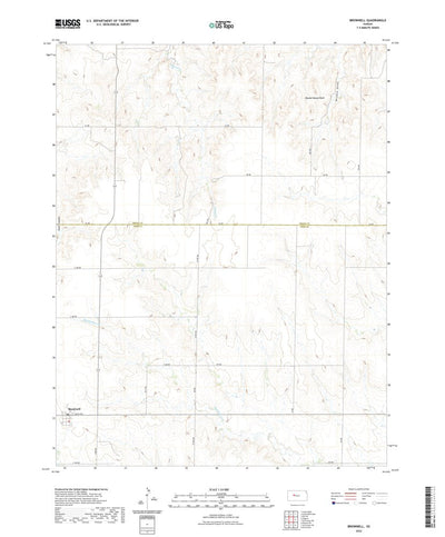 United States Geological Survey Brownell, KS (2022, 24000-Scale) digital map