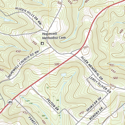 United States Geological Survey Browns Crossing, GA (2020, 24000-Scale) digital map