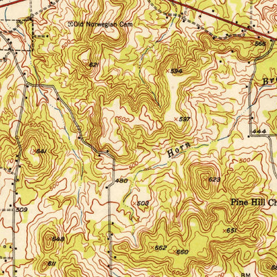 United States Geological Survey Brownsboro, TX (1949, 62500-Scale) digital map