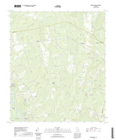 United States Geological Survey Browntown, GA (2020, 24000-Scale) digital map