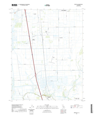 United States Geological Survey Bruceville, CA (2021, 24000-Scale) digital map