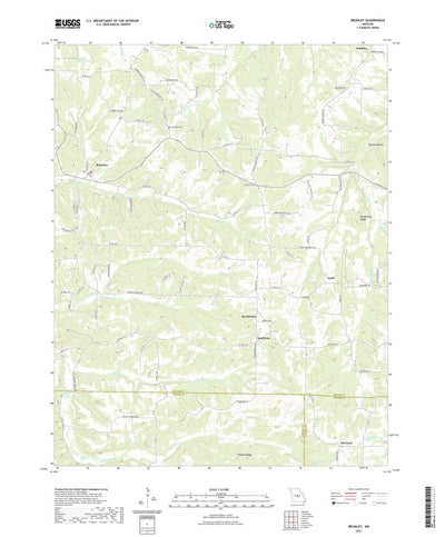 United States Geological Survey Brumley, MO (2021, 24000-Scale) digital map
