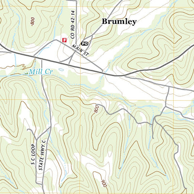 United States Geological Survey Brumley, MO (2021, 24000-Scale) digital map