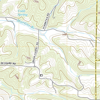 United States Geological Survey Bruner, MO (2021, 24000-Scale) digital map