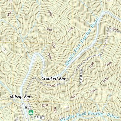 United States Geological Survey Brush Creek, CA (2022, 24000-Scale) digital map