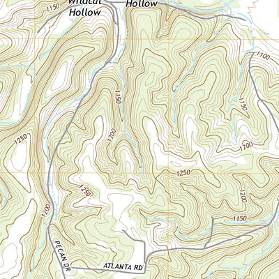 United States Geological Survey Brush Creek, MO (2021, 24000-Scale) digital map