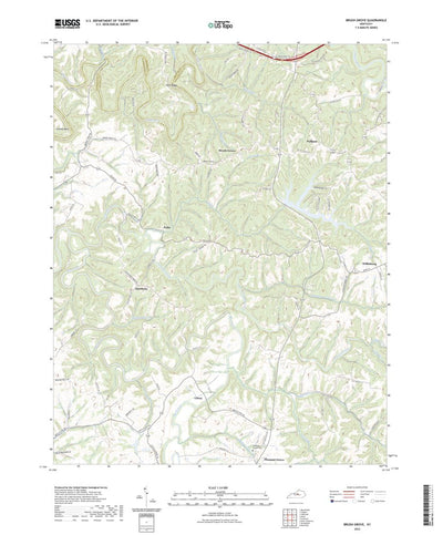 United States Geological Survey Brush Grove, KY (2022, 24000-Scale) digital map