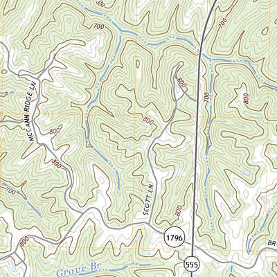United States Geological Survey Brush Grove, KY (2022, 24000-Scale) digital map
