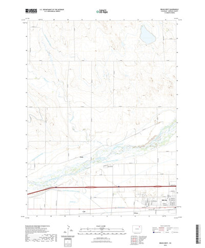 United States Geological Survey Brush West, CO (2022, 24000-Scale) digital map